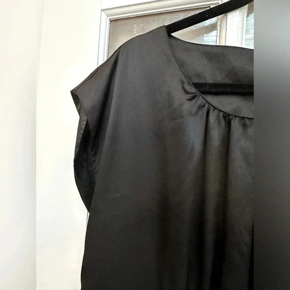 MICHAEL Michael Kors Black Classic Stretchy Short Sleeve Dress Size 12 Large L - Picture 3 of 10